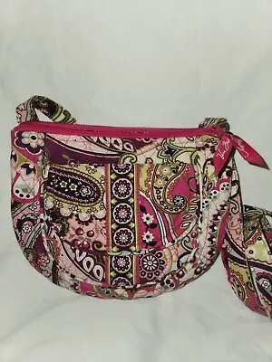 Vera Bradley Retired Very Berry Paisley Shoulder Purse Bag Quilted • $24.99