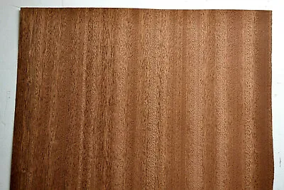Sapele Ribbon Stripe Wood Veneer Sheet 12 X 41 Inches                 I4681-88 • $5.99