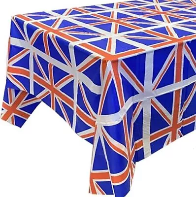 Union Jack Table Cloth Cover King Coronation Royal Indoor & Outdoor Party Decor • £3.25