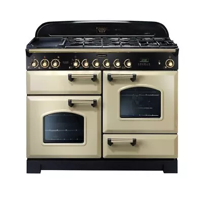 Rangemaster CDL110DFFCR/B Classic Deluxe 109cm Dual Fuel Range Cooker 7 Burners • £2715