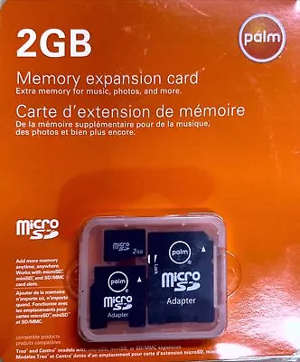 Palm 2GB Micro SD Card With Adapters - New/Sealed • $19.99