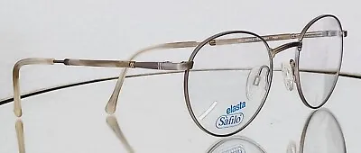 Vintage SAFILO ELASTA Eyeglasses TEAM 3843 PM3 HORN 51-20-140 Metal Gray New • $59