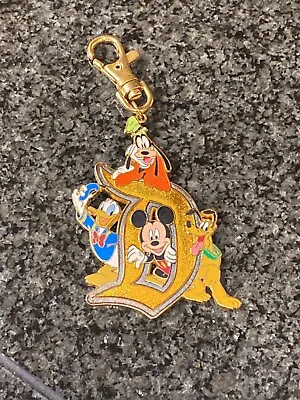 Disneyland  D  Metal Lanyard Medal Keychain Donald Goofy Mickey Mouse Pluto 2006 • $16.99