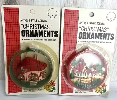 NOS Vintage Travco 1986 Christmas Ornaments Bears Mushroom Mountain Castle • $18.85