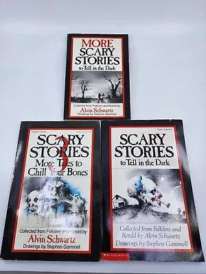 Scary Stories To Tell In The Dark 3 Book Lot More Tales To Chill Your Bones E2 • $20