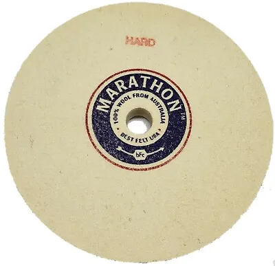 Marathon 5  X 1/2  Thick X 1/2  AH  Felt Wheel HARD 100% Wool Honing Wheel • $22.95