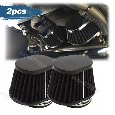 2X 51mm Air Intake Filter Cleaner Pod For Yamaha V Star 1100 XVS1100 Custom • $26.06