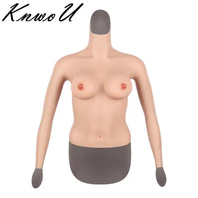 D Cup Silicone Halfbody Breast Form With Arm Breastplate Crossdresser Drag Queen • $322.30