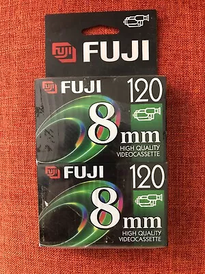 2 New Sealed 8 Mm Fuji P6-120 Video Cassette Tapes • $19.99