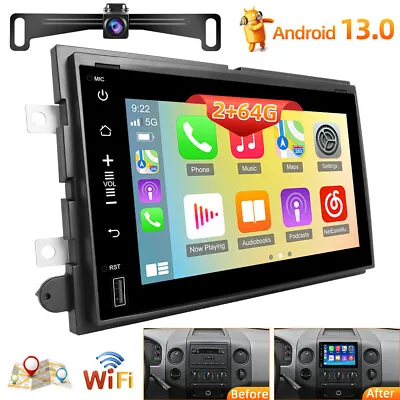 2G+64G Android 13 Apple Carplay Car Radio FOR FORD F150 2004-2008 GPS Navi +Cam • $131.59
