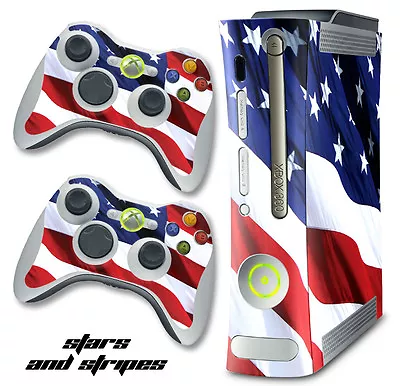 Skin Decal Wrap For Xbox 360 Original Gaming Console & Controller Xbox360 USA • $8.95