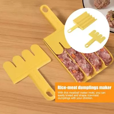 Plastic Kitchen Four Meatball Maker Rice Balls Mold Spoon Baller DE Meat K1O1 • $6.10