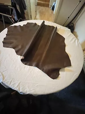 £16.95 • Buy LEATHER SKINS,Hides,Nappa Skins,DISTRESSED CHOCOLATE BROWN -----  #MF25