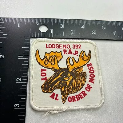 Vintage LODGE 392 LOYAL ORDER OF MOOSE Advertising Patch 421N • $6.95