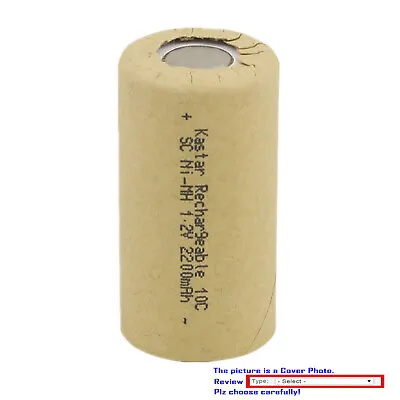 Kastar Nickel Metal Hydride (Ni-MH) Rechargeable Paper Wrapped Sub C Cell 1.2V • $6.59