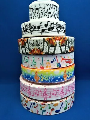 Music Notation Musical Design Craft/cake/hair Ribbon @ MrsMarios • £1.69