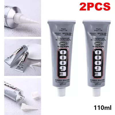 2X E6000 Glue 110ml Super Adhesives Multipurpose Gem Rhinestones Crafts Jewellry • £12.89