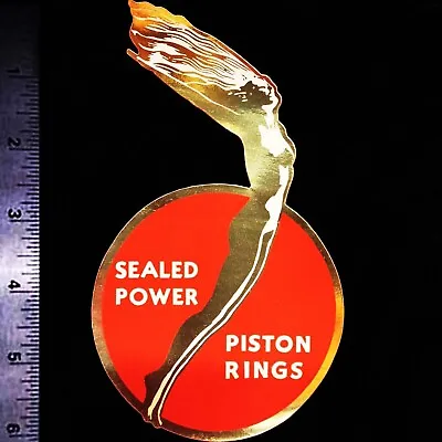 SEALED POWER Piston Rings - Original Vintage 1960's Racing Decal/Sticker • $7.95