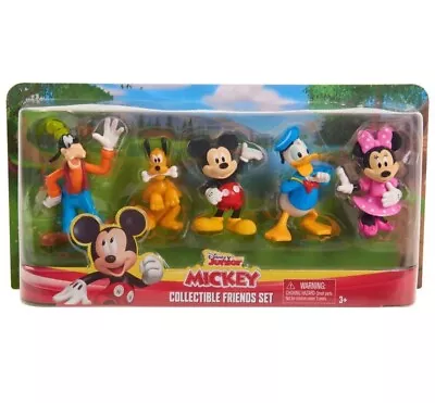 Mickey Mouse Collectible Friends Figure Set Minnie Donald Goofy Pluto NEW • £27.99