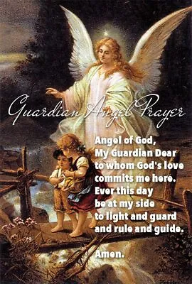 Vintage Style  Guardian Angel & Children WITH PRAYER 8 X10  Print Ready To Frame • $13.97