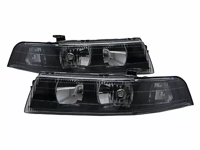 LANCER EVOLUTION EVO 6 MK6 98-01 4D Clear Headlight Black V2 For Mitsubishi LHD • $552.93