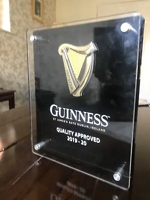 £32 • Buy Rare Guinness Quality Approved Sign 19/20. Rare Mancave Pub Bar Wall Art  Item.