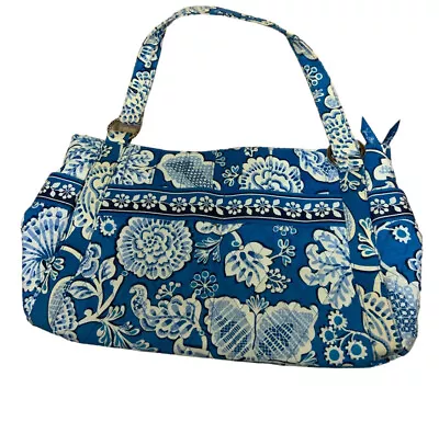 Vera Bradley Medium Zip Tote Shoulder Bag - Blue Lagoon Retired • $20