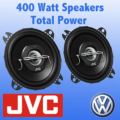 VW Volkswagen Transporter T4 Front Dash 4  10cm 2 Way 400 Watts Van Speakers • £19.99