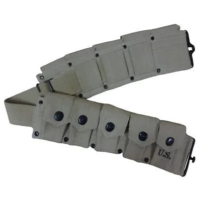 U.S. WWII Garand Rifle Ammunition Belt / WW2 Belts V817 • $39.58