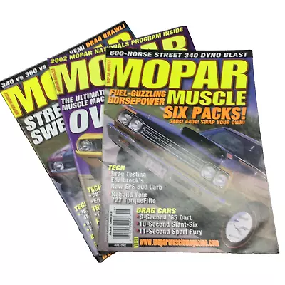 Lot Of 3 Mopar Muscle Magazine 2004 May Jul & Aug • $14