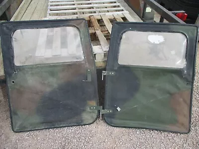 Set Of 2 Good Used Woodland Camo Soft Front Doors For HMMWV M998 • $299