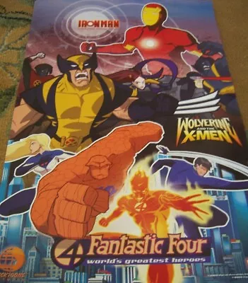 Iron Man Wolverine X-Men Fantastic Four Marvel Nicktoons 2009 SDCC 11x17 Poster • $20.09