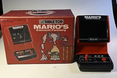 Vintage Boxed Nintendo Game And Watch Mario's Cement Factory Tabletop Game 1983 • $820