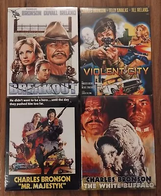 Breakout/Violent City/Mr. Majestyk/The White Buffalo/Blu Ray/Charles Bronson!! • $79.99