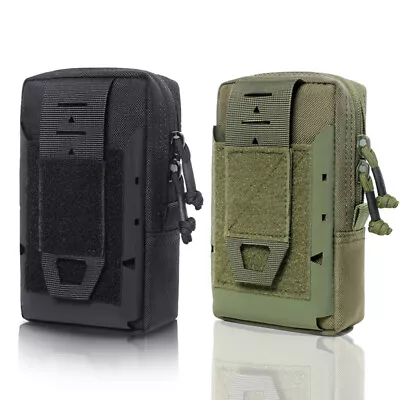 Tactical Cell Phone Holster Pouch Case Molle Gadget Bag Molle Holder Waist Bag • $11.88