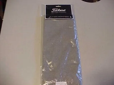 NEW TITLEIST FULL MICROFIBER GRAY  16 X 32 PLAYERS  GOLF TOWEL TA22MFTWL-2 GREY • $19.88