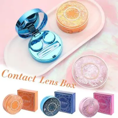 £7.40 • Buy Lens Case Eye Care Set Contact Container Storage Kit Colored Contact Lens Case