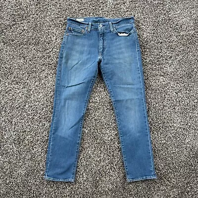 Levi’s Premium Lot 511 Tag 33 X 30 (32x27) Jeans Big E Leather Patch Blue Denim • $21.95