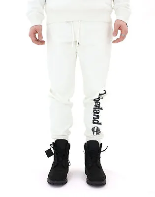 Men's Timberland Vintage White Linear Logo Sweatpants • $54.95