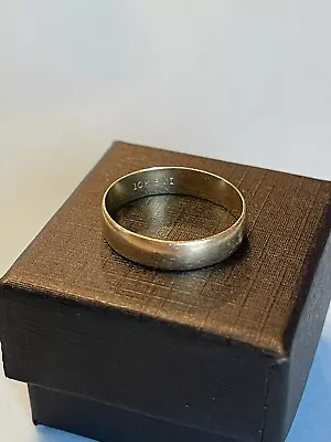 Vintage RMI 10K Yellow Gold Men’s Wedding Band Size 8 3/4 - 2.938g • $75