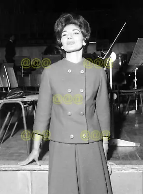 Photo - Maria Callas During Rehearsals Royal Festival Hall London 1962 • $6.25