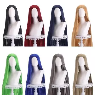 Long Straight Hair Mid Length Straight Hair Unisex Anime Wig Syntheti Sell • $11.33