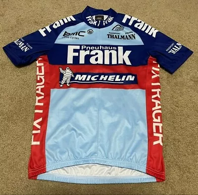 Cuore Pneuhaus Frank Michelin Fixtrager BMC Cycling Jersey Shirt Top Men's S • $9.99