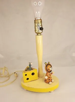 Vintage Rare Dolly Toy Co Mouse Cat Cheese Table Lamp Night Light Kids  • $27.99