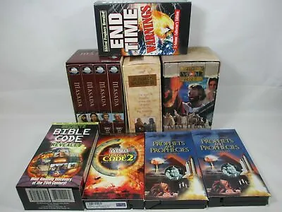 17 VHS Video Tape Bible Movie Lot Masada Matthew Bible Code Jesus Of Nazareth Et • $47.95