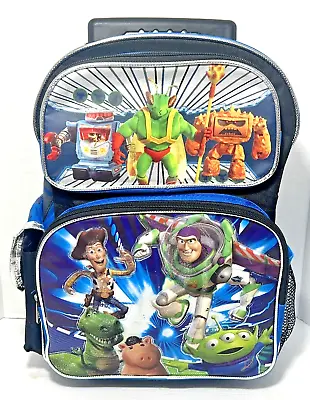 Toy Story Pixar Rolling Backpack Wheels 2013 Disney Buzz Lightyear Woody Minions • $24.25