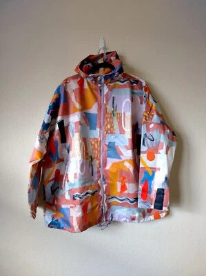 $95 • Buy Gorman X Ellen Rutt  Seltzer  Printed Raincoat Size Medium/Large, BNWOT