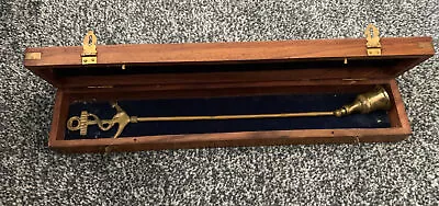 £12.50 • Buy Brass 15 Inch Approx Candle Snuffer With Anchor Detail And Box