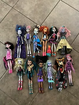 Monster High Doll Lot Of 13 Dolls And Some Of Their Accessories • $225