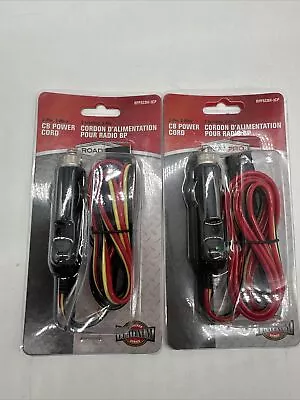 Lot Of 2 RoadPro RPPSCBH-3CP 3-Pin CB Radio Replacement Power Cord Lighter Plugs • $19.99